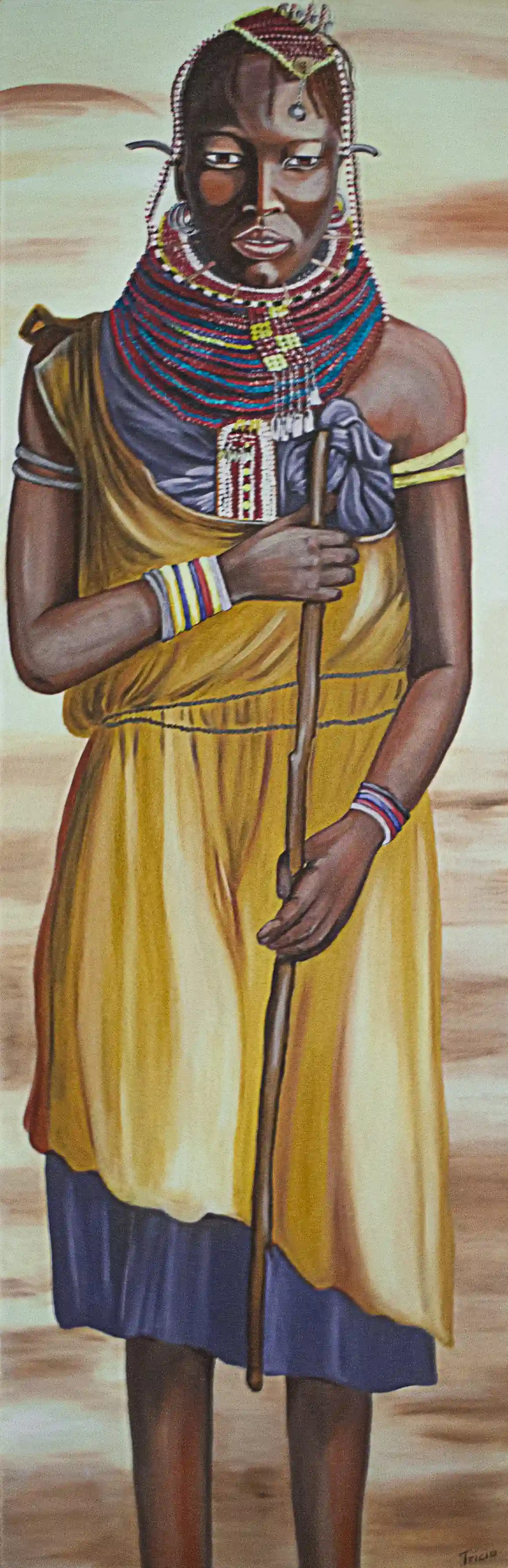 Bergère turkana, Œuvre de Tricia Vescovi