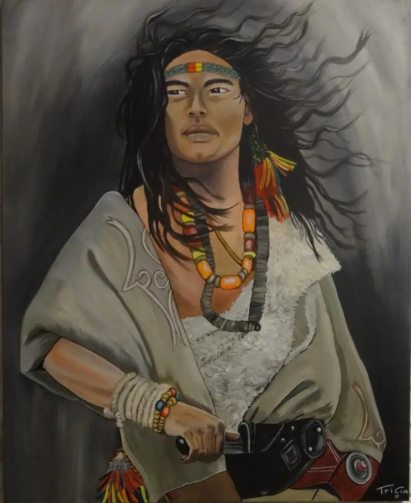 L'indien, Œuvre de Tricia Vescovi