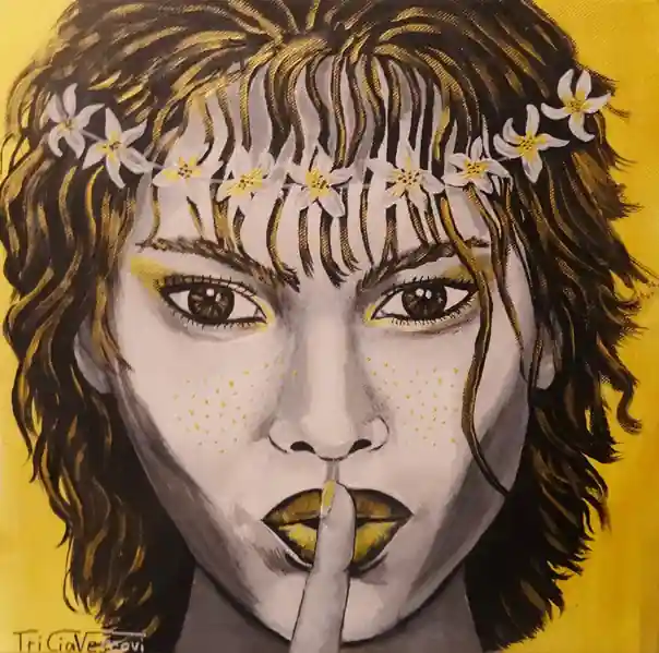 Le silence est d'or, Œuvre de Tricia Vescovi