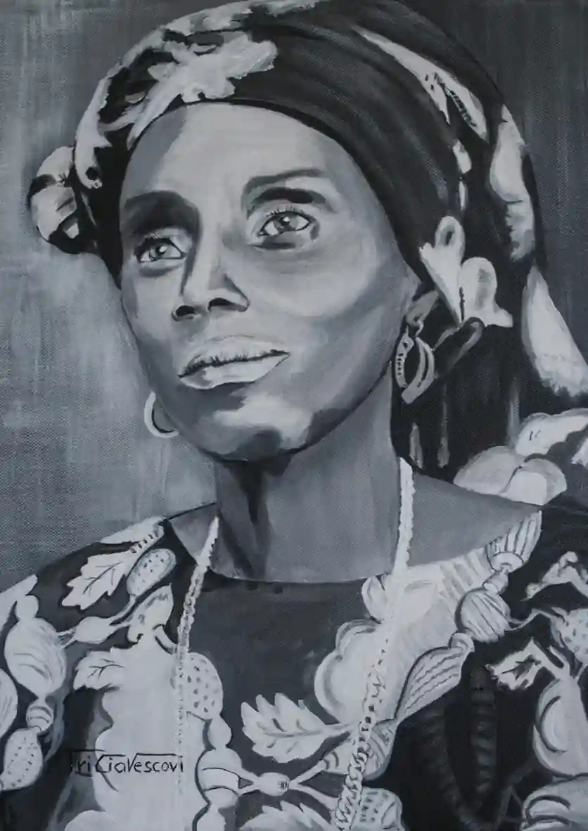 Regard maternel, Œuvre de Tricia Vescovi